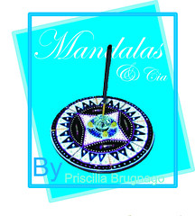 Incensário de CD por MANDALAS & Cia