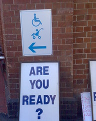 Wheelchair and stroller approaching, are you ready?