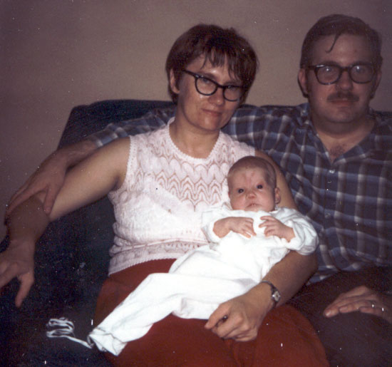 Baby Alyce with Parents (Click to enlarge)