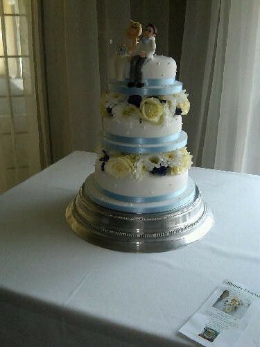 floral tiered cake. Three Tier Cake with Floral
