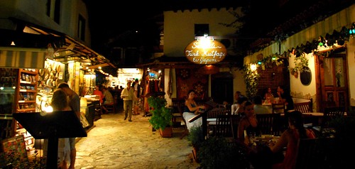 open-air dining in kas