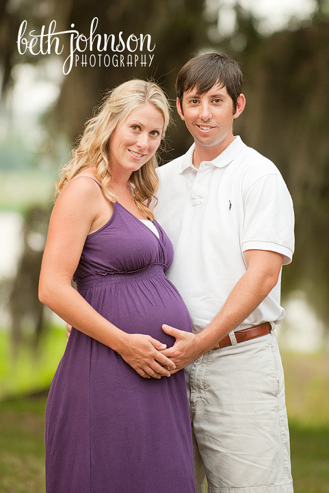 maternity photography in tallahassee purple dress