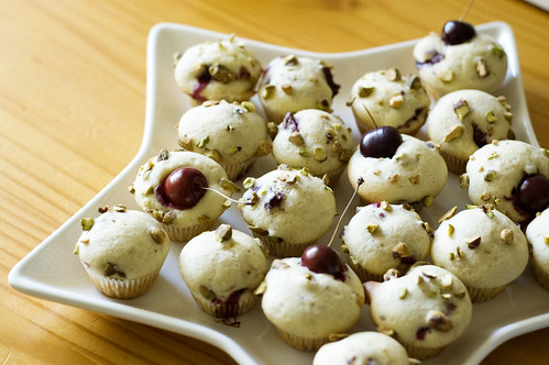 cherry coconut muffins