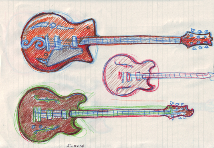 guitars sketches