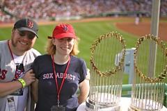 Me, Joy and 2 World Series trophies