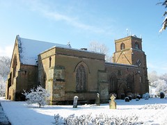 The church in the snow