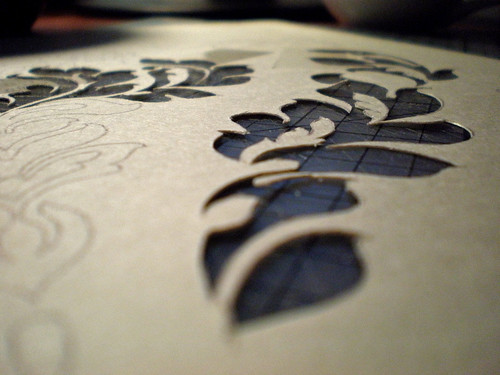 Damask Stencil - We're Not Much More Than Anything..