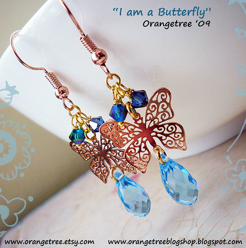 I am a Butterfly earrings