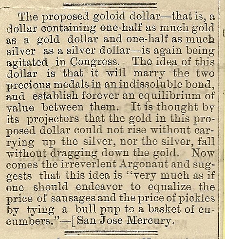 The Goloid Dollar