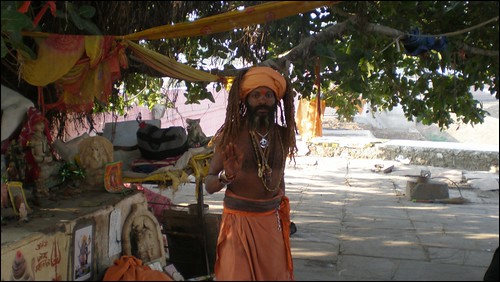 Shared some chai with this guy and his friends after visiting Brahma Temple