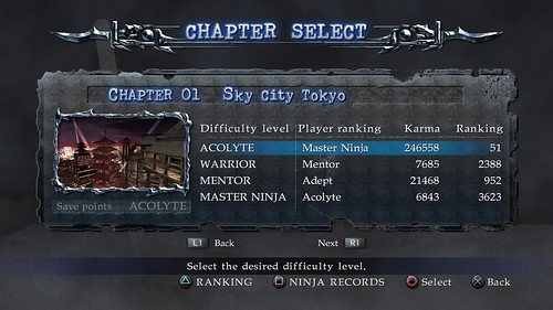 Ninja Gaiden Sigma 2 Chapter Screenshot 2