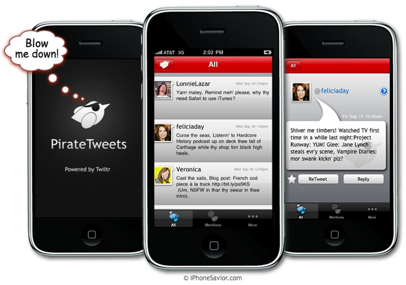 Pirate Tweets iPhone App