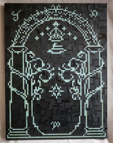 LEGO Lord of the Rings Doors of Durin mosaic