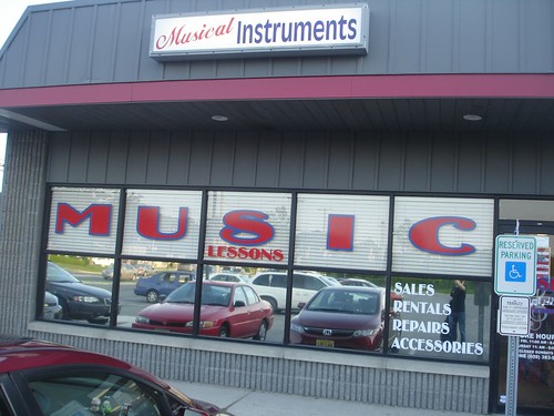 The outside of The Music Boutique