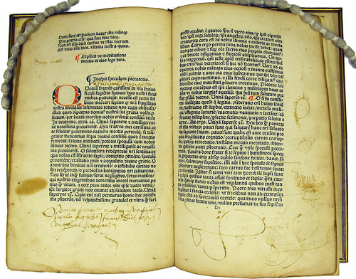Manuscript annotations and doodles in Ars moriendi