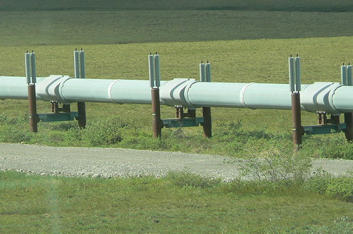 Short stretch of the famous Alaskan Pipeline