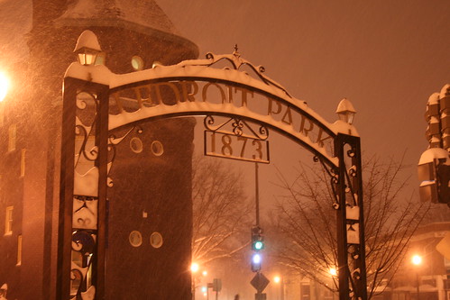 LeDroit Park Gate in Snow