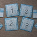Blue/White Damask Wedding Table Numbers, Place Cards and Favor Tags <a style="margin-left:10px; font-size:0.8em;" href="http://www.flickr.com/photos/37714476@N03/3746938380/" target="_blank">@flickr</a>