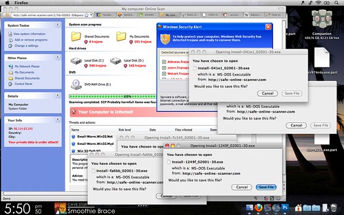 Virus Scams do not work when you aren't using Windows
