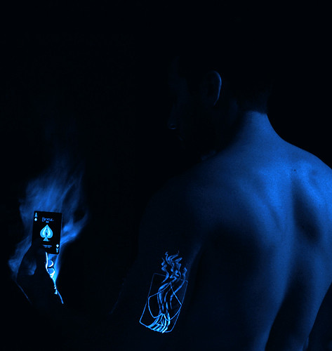blacklight tattoos. Blacklight Ace of Spades