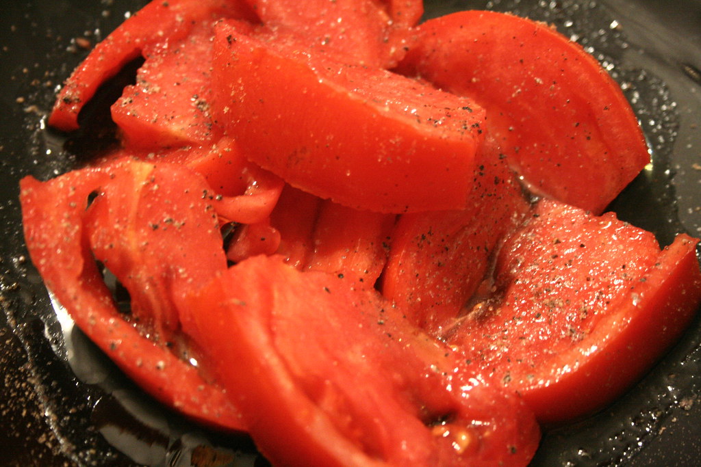 Garden Tomato in olive oil and rice vinegar