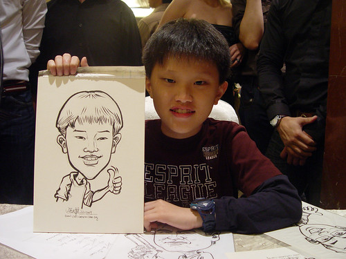 Caricature live sketching for wedding dinner 221109 - 14