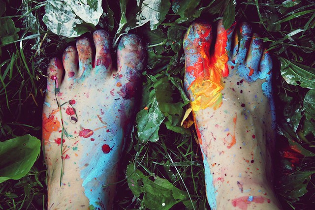 piedi colorati