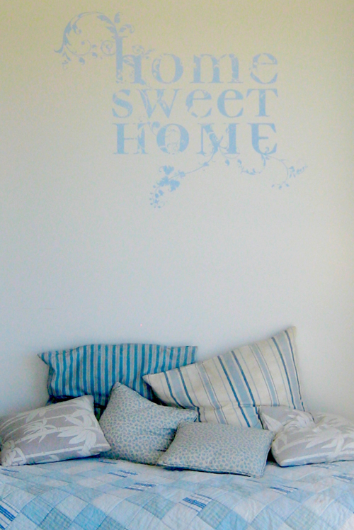 home sweet home wall sticker