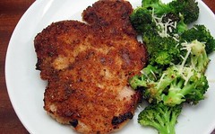 Breaded Pork and broccoli