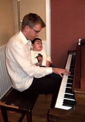 Oliver and Davd on the piano