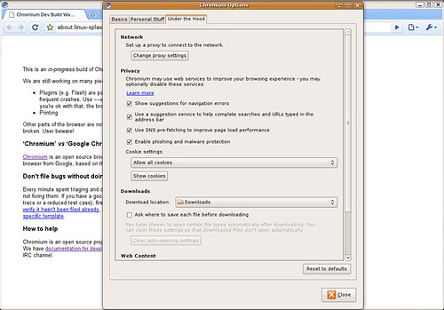 Chromium Linux alatt - '09 július