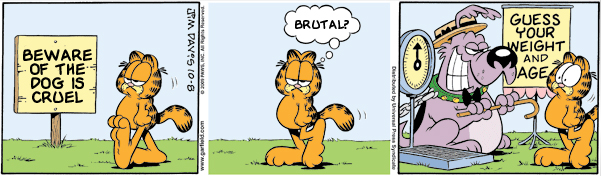 Garfield Lost in Translation, October 8, 2009