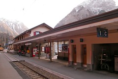 Train from Zurich to St Moritz