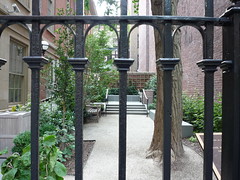Synagogue garden, Gramercy Park by Walking Off the Big Apple, on Flickr