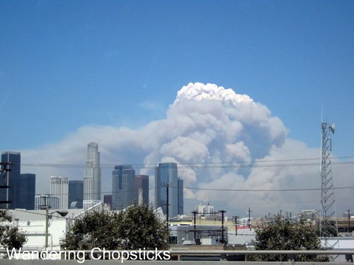 Station Fire Over Downtown Los Angeles 4