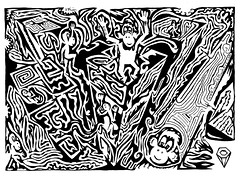 Maze Kong - Ink On Paper Y Frimer 2006