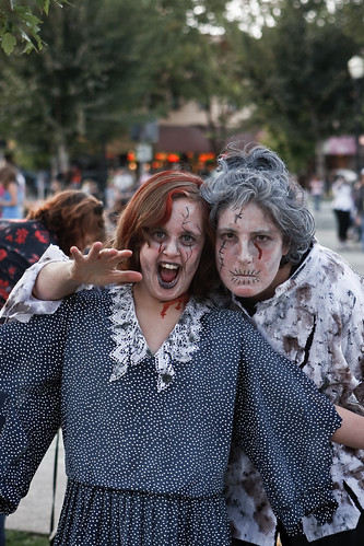 Zombie Grandmother and Granddaughter