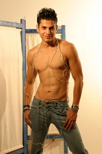 Mexican Hottie sexy latin shirtless muscle male model