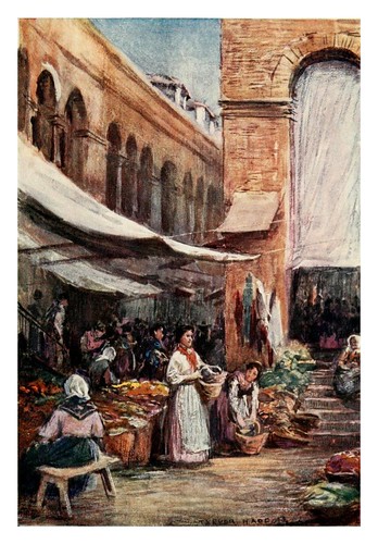 042-Granada-En el mercado-Southern Spain 1908- Trevor Haddon
