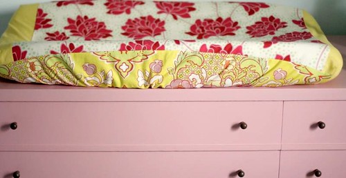 changing pad on the dresser