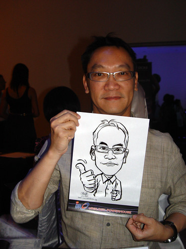 Caricature live sketching for GSK Urology Powerhouse -4