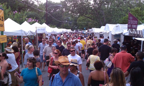 virginia highlands summerfest 2011. Virginia Highland Summerfest. Always crowded, even in the heat.