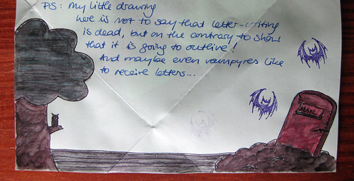Maybe even vampyres like to receive letters...