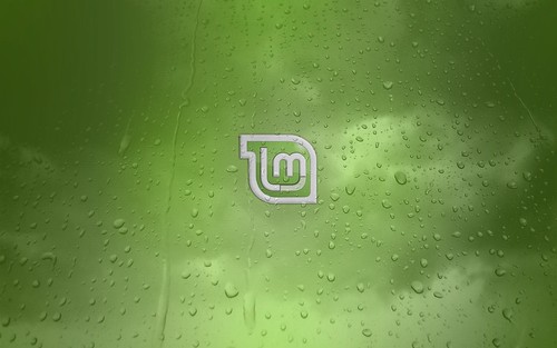 water wallpaper. Linux Mint - Green Water