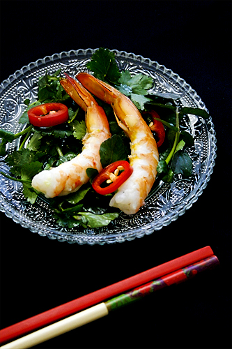 Asian-style Watercress and Prawn Salad