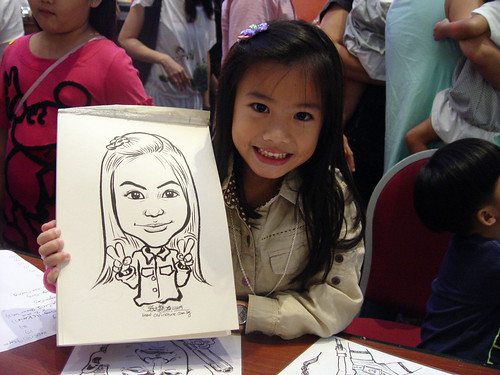 Caricature live sketching for Marina Square X'mas Tenants Gathering 2009 - 2
