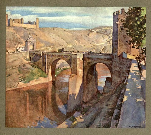 006- Puente de Alcantara en Toledo-An artista in Spain 1914- Michael Arthur C.