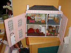 M's dollhouse as she bought it