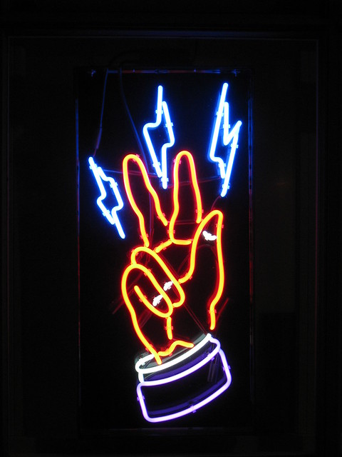 Let's Buzz Tattoo Shop Neon Sign in Bergen, Norway
