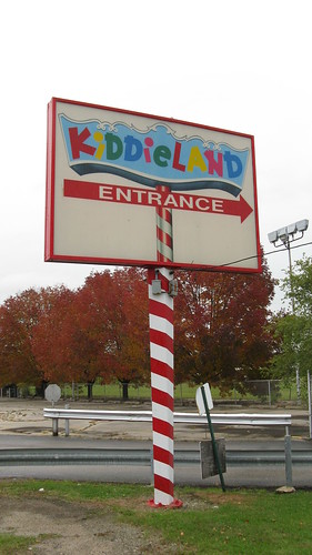 Chicago's Kiddieland Amusement Park. Melrose Park Illinois. Thursday, October 8th 2009 after the park had closed.